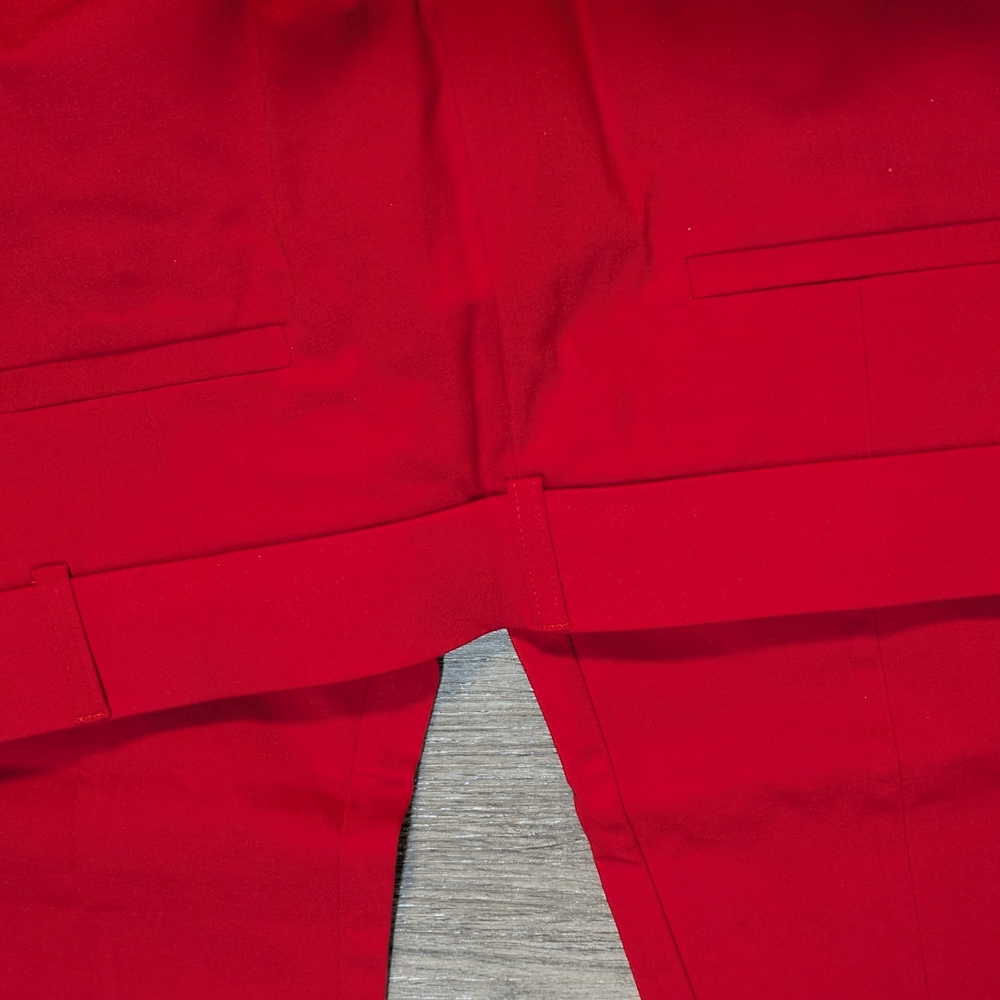 Red Flared Pants - Picture 2 of 4